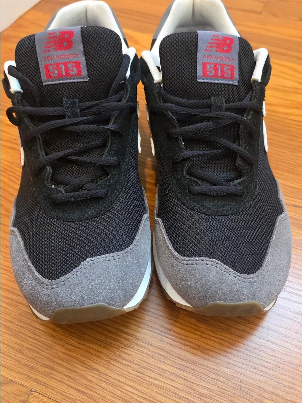 New Balance Men’s 515 Black, Red & Gray-size 11